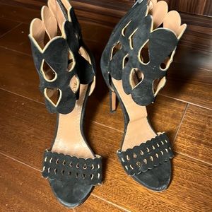 Alaia black suede sandal